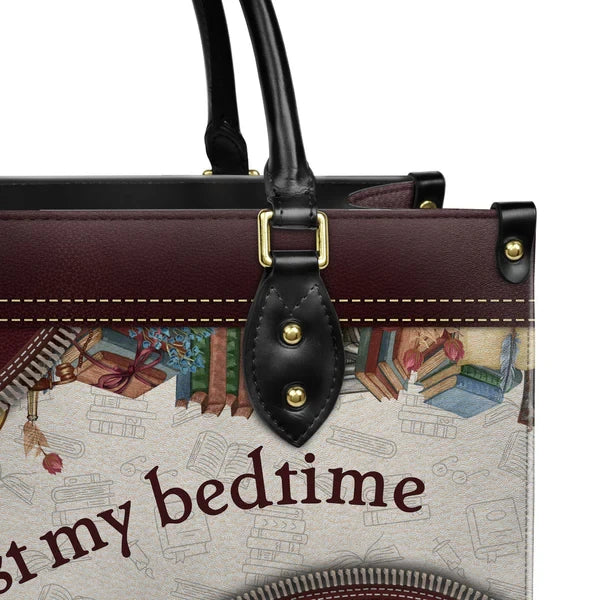 I Read Past My Bedtime Leather Bag