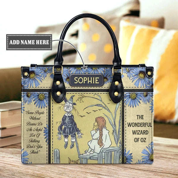 The Wonderful Wizard Of Oz Some People Without Brains Do An Awful Lot Of Talking Leather Bag