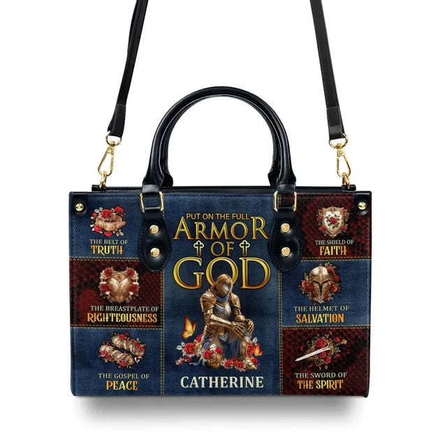 Armor Of God Leather Handbag