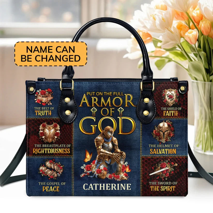 Armor Of God Leather Handbag