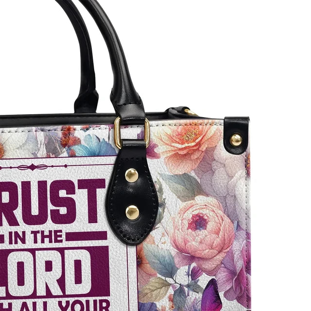 Trust In The Lord Leather Handbag