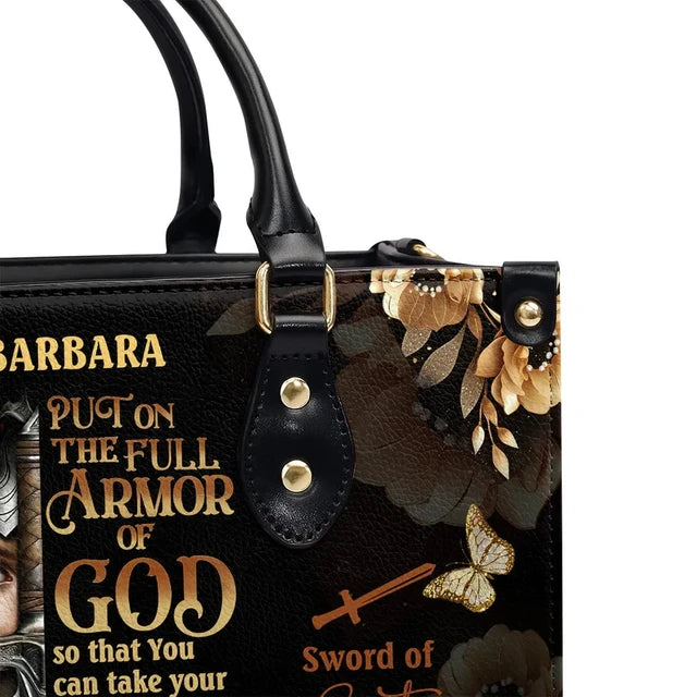 Armor Of God Leather Handbag