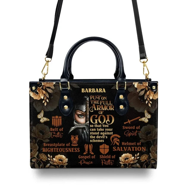 Armor Of God Leather Handbag