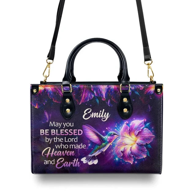 Be Blessed Leather Handbag