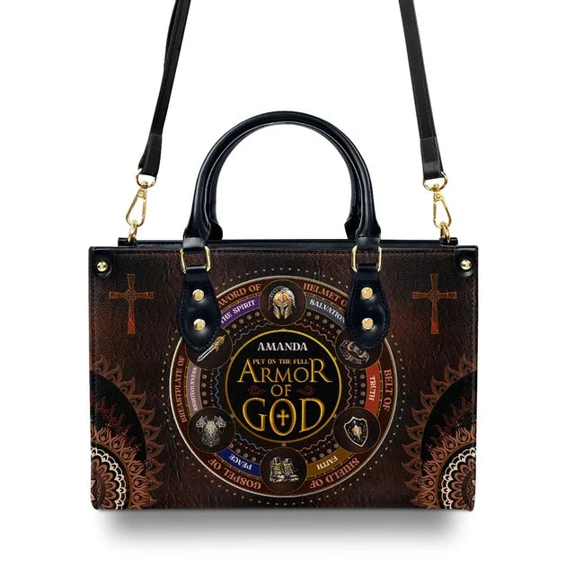 Armor Of God Leather Handbag