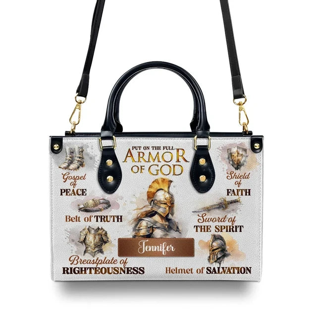 Armor Of God Leather Handbag