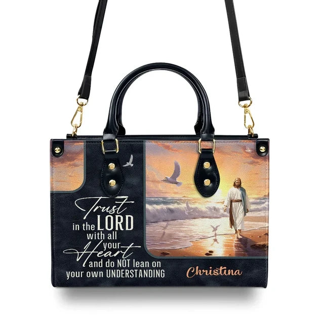 Trust in the Lord Leather Handbag