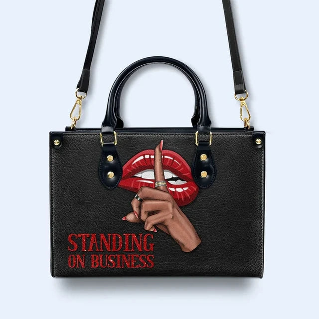 Standing On Business Leather Handbag