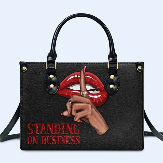 Standing On Business Leather Handbag